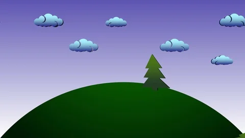 Clouds on the Sky. Loop Aniamtion Stock Footage 102740028