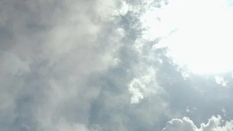 Clouds in the sky from Mallorca, Balearic Islands, Spain Видео 303754025