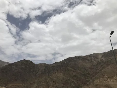 The clouds in the sky with mountain Stock Photos