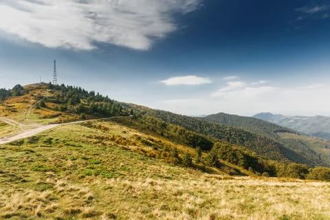 Clouds in the sky in the mountains before the rain Stock Photos