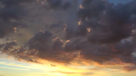Clouds, sky, movement and changes in the atmosphere, time lapse. 06 Stock Footage