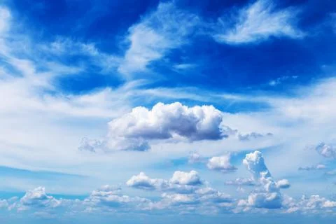 The clouds in the sky. Stock Photos