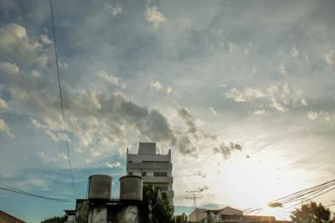 Clouds in the sky Stock Photos