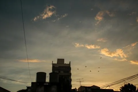 Clouds in the sky Stock Photos