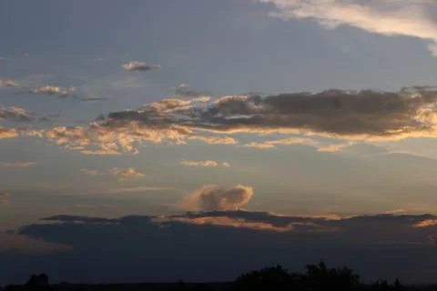Clouds in the sky Foto stock