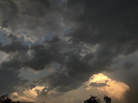 Clouds in the sky Foto stock