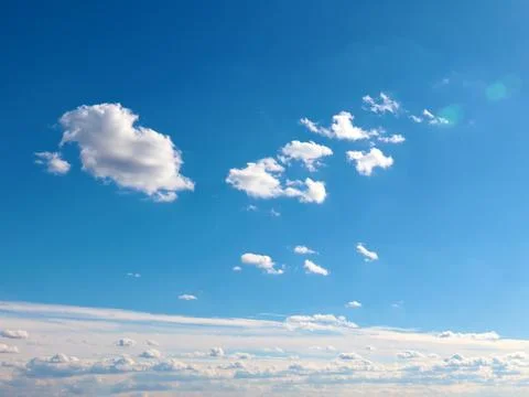 Clouds in the sky Foto stock