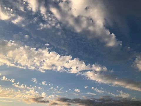 Clouds in the sky postcard Foto stock