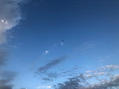 Clouds in the sky postcard Foto stock