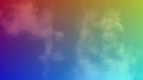 Clouds in the sky with a rainbow background Stock Footage 302677398