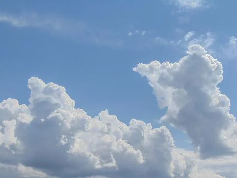 Clouds in the sky in Romania Foto stock