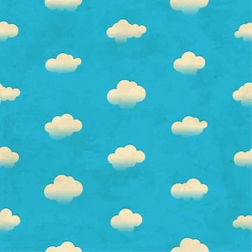 Clouds in the sky. Seamless pattern Stockillustratie