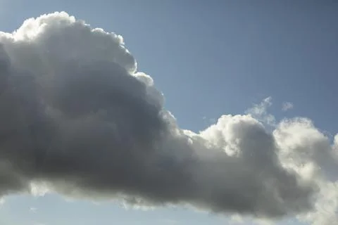 Clouds in the sky. Sky landscape in summer. Changes in the weather. Stock Photos