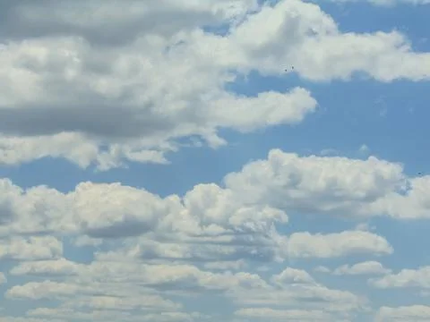 Clouds in the sky in the summer - in Romania Stockfoto's