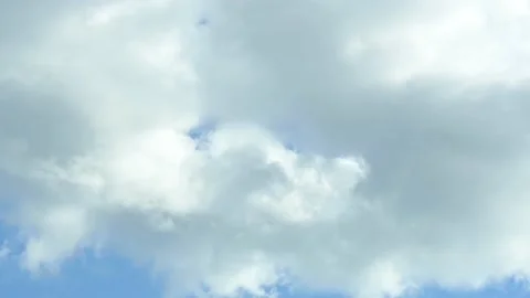 Clouds in the sky on a sunny day passing quietly by. Video stock 155174874