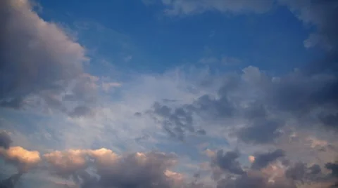 Clouds on sky, sunset 스톡 동영상 8575753