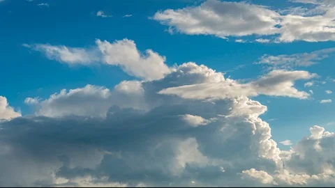 Clouds in the sky before sunset time lapse Video stock 123783679