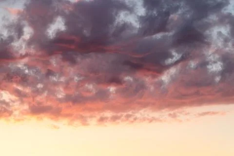 Clouds in the sky at sunset time Stock Photos
