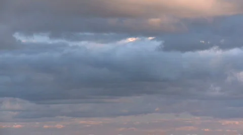 Clouds, sky time lapse going dark  Stock Footage 625215
