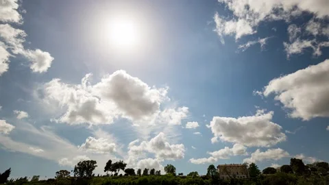 Clouds in the sky - Time lapse video background - 4K 30p Stock Footage 130871114