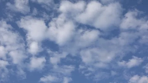 Clouds in Sky Timelapse, Dramatic Fluffy Cloud in Time Lapse, Blue Stormy Cloudy Stock-Footage 346678055