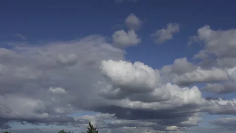 Clouds in the sky TIMELAPSE Stock Footage
