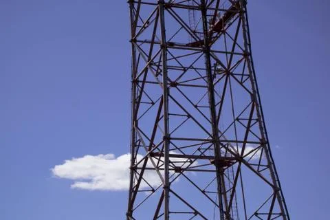 Clouds, sky, tower, tower, Wallpaper, background Stock Photos