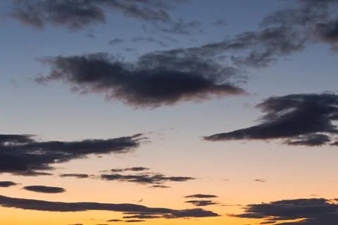 Clouds on the sky at twilight Foto stock
