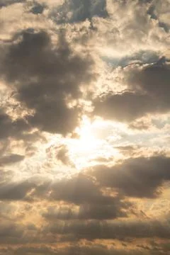 Clouds in the sky in Ukraine as a background Stock Photos
