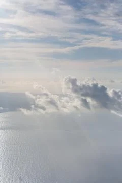 Clouds in the sky, view from an airplane Foto stock