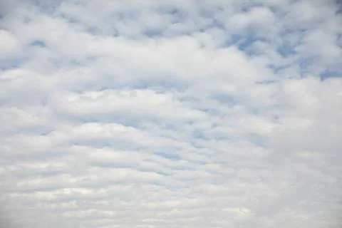 Clouds in sky. White clouds in summer. Summer weather. Stock Photos