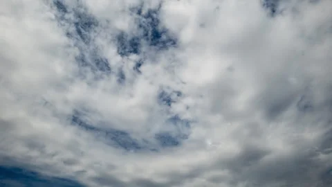 Clouds Slowly Cross Sky Time Lapse Stock Footage 281794623