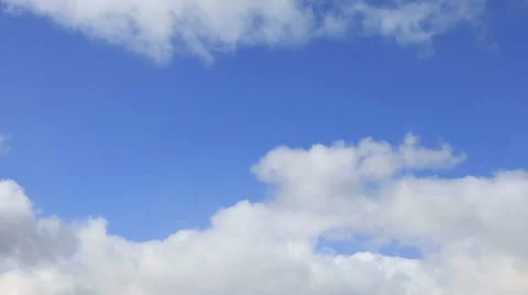 Clouds slowly float in the sky Stock Footage 49907374