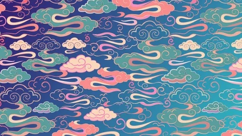 CLOUDS SMALLSCALE BLACKBG SEAMLESS STOCK Stock Footage 120099312