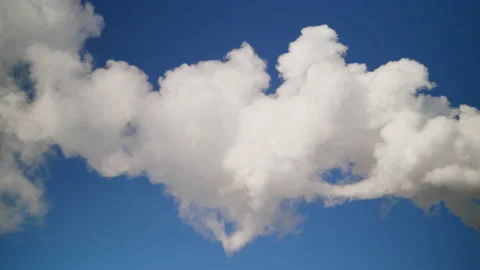 Clouds of smoke from coal processing. Providing electricity in winter. Stock Footage 171913224