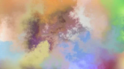 Clouds smoke colorful bright multicolored watercolor background liquid marble Stock Footage 312820406