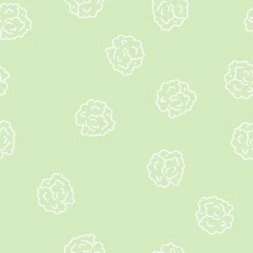 Clouds of smoke line seamless pattern Stockillustratie