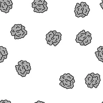 Clouds of smoke vector seamless pattern イラスト素材