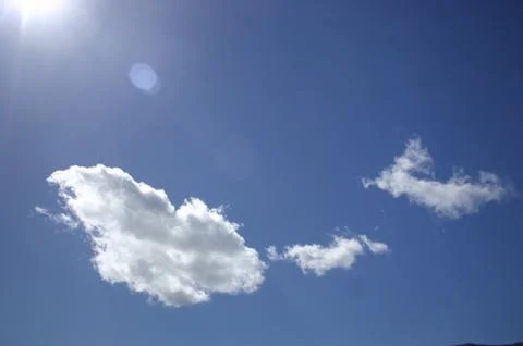 Clouds &amp; Solar Flare Stock Photos