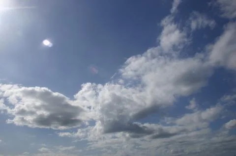Clouds &amp; Solar Flare Stock Photos