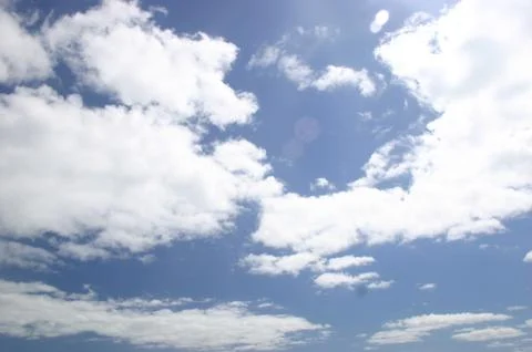 Clouds &amp; Solar Flare Stock Photos