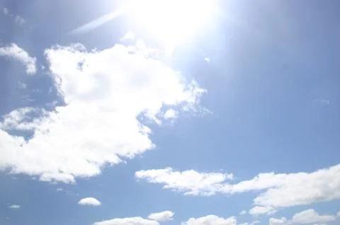 Clouds &amp; Solar Flare Stock Photos