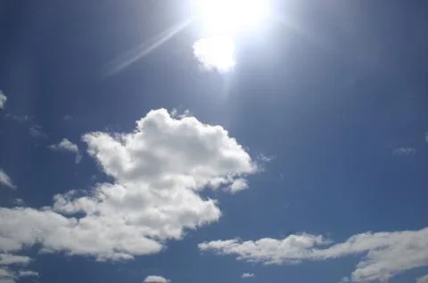 Clouds &amp; Solar Flare Stock Photos
