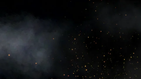 Clouds of sparks, gray and black smoke Stock Footage 147970849