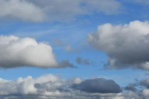 Clouds in a Spring Sky Stock Photos