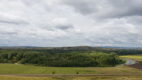 Clouds . Steppes. Mountains. Stock Footage 130459667