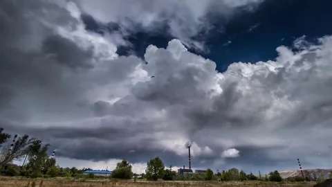 Clouds before the storm Timelapse Stock Footage 73755928