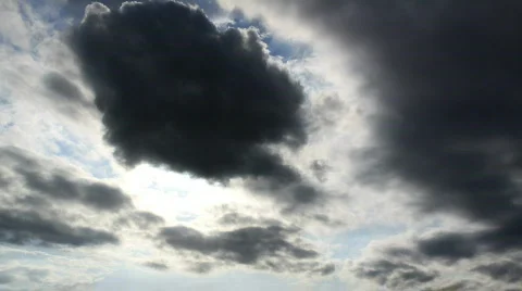 Clouds: Stormy Clouds Time Lapse HD 1080P Stock Footage 352572