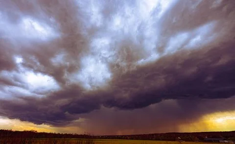 Clouds on a stormy sky Stock Photos