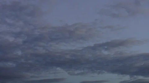 Clouds stratocumulus passing to the left and clearing up while sunset time lapse Stock Footage 201283953